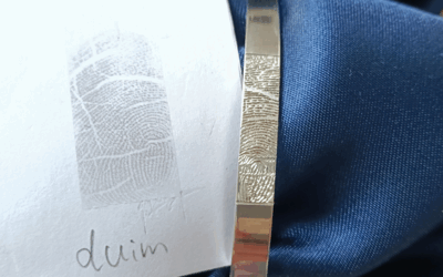 Armband met duimafdruk